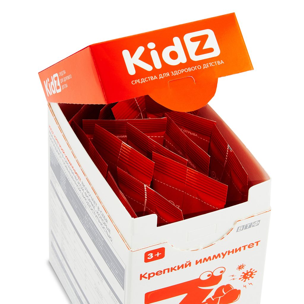 Kidz Крепкий иммунитет батончик желейный, для детей с 3 лет, 14 шт.